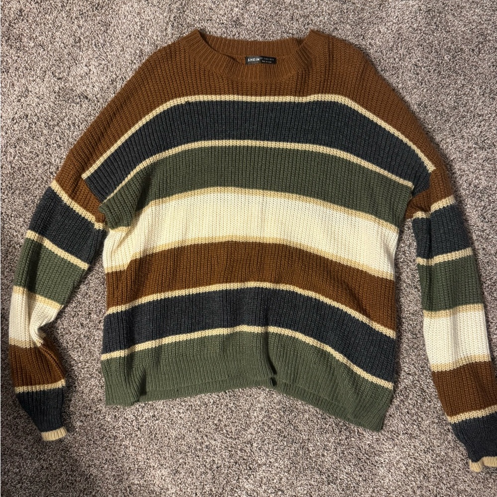 SHEIN Multicolor Striped Sweater